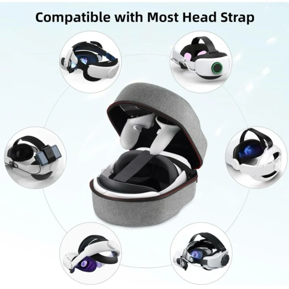 Host Pick! Carrying Case MetaQuest 2/3/3S COOWPS Elite strap [1 case]